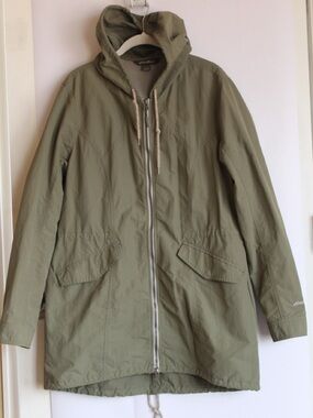 Eddie Bauer Olive Green Hooded Utility Parka